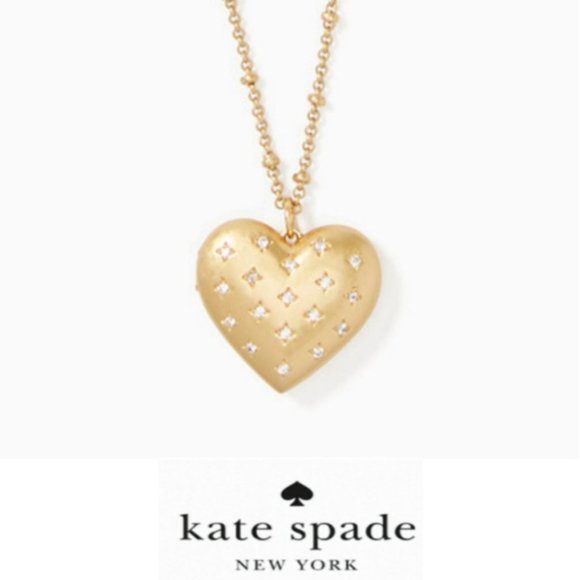 Kate Spade My Precious Heart Crystal Necklace SET - Picture 8 of 10